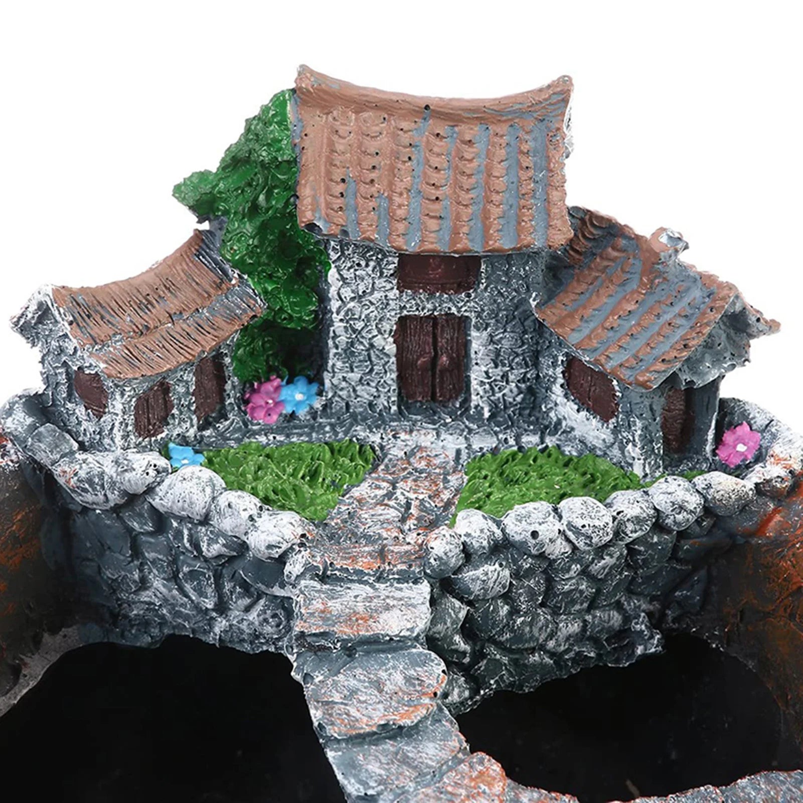 Fairy Garden Planter Succulent Plant Planting Pot Flower Plant Pots with Sweet House Unique Design for Home Garden Decoration
